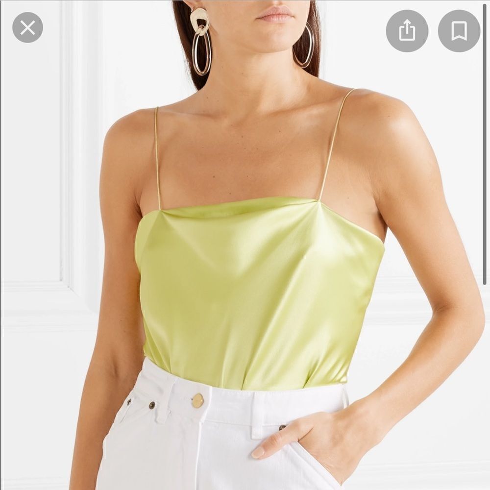 REVOLVE Alix NYC Dean Bodysuit in Chartreu…